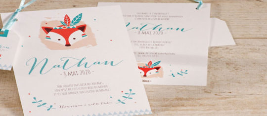Faire part de naissance originaux