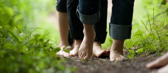 marche pieds nus